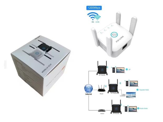 &u++ REPETIDOR WIFI EXTENSOR PIX-LINK LV-AC24 (8378A)